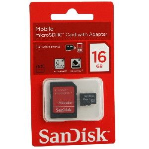 Cartão de memoria micro sd 16 GIGA scandisk