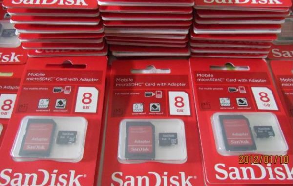 Cartão de memoria micro sd 8 GIGA scandisk